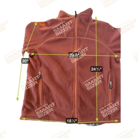 REI Burnt Red Full-Zip Fleece Jacket - Picture 8 of 8